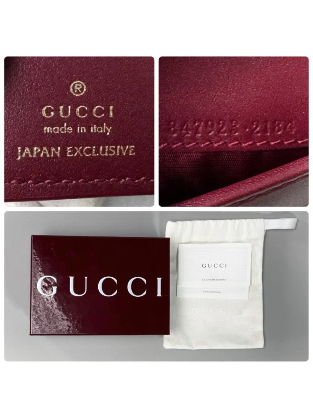 ★SOLD★ Gucci Yuko Higuchi Small Wallet Boris Bifold - Picture 10 of 10
